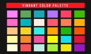 Vibrant Color Palette Free Vector, Blog