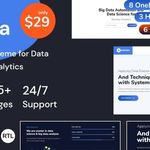 Anada - Data Science & Analytics Saas WordPress Theme